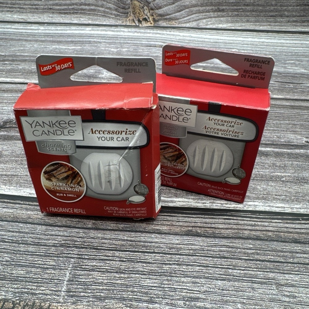 Yankee Candle Charming Scents Sparkling Cinnamon Fragrance Refill Lot of 2